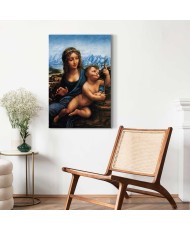 Paveikslas Leonardo da Vinci - Madona su verpste