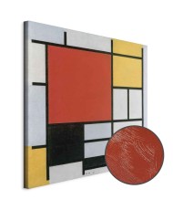 Paveikslas Piet Mondrian - Kompozicija su raudona, geltona, mėlyna ir juoda