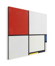 Paveikslas Piet Mondrian - Kompozicija Nr. III su raudona, mėlyna, geltona ir juoda