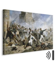 Paveikslas Joaquín Sorolla y Bastida - Pedro Velarde y Santillán mirtis ginant Monteleón artilerijos kareivines