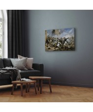 Paveikslas Joaquín Sorolla y Bastida - Pedro Velarde y Santillán mirtis ginant Monteleón artilerijos kareivines