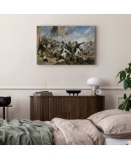 Paveikslas Joaquín Sorolla y Bastida - Pedro Velarde y Santillán mirtis ginant Monteleón artilerijos kareivines