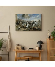 Paveikslas Joaquín Sorolla y Bastida - Pedro Velarde y Santillán mirtis ginant Monteleón artilerijos kareivines