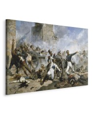 Paveikslas Joaquín Sorolla y Bastida - Pedro Velarde y Santillán mirtis ginant Monteleón artilerijos kareivines