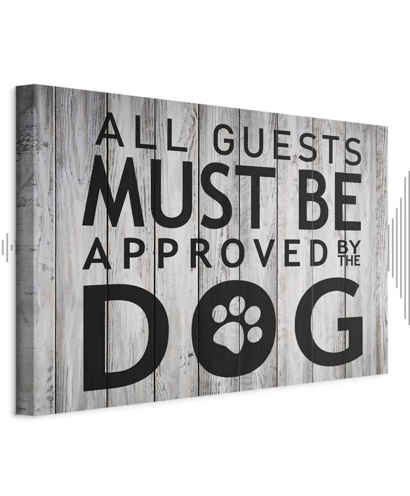 Paveikslas Visus svečius turi patvirtinti šuo