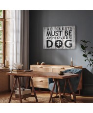 Paveikslas Visus svečius turi patvirtinti šuo