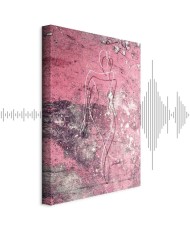 Paveikslas Moteriška figūra rožiniame marmuro fone