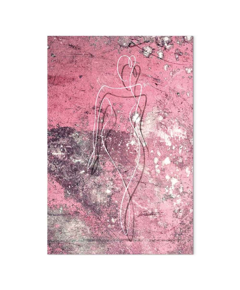 Paveikslas Moteriška figūra rožiniame marmuro fone