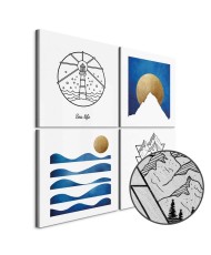 Paveikslas Jūra ar kalnai