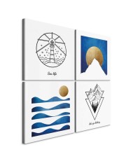 Paveikslas Jūra ar kalnai