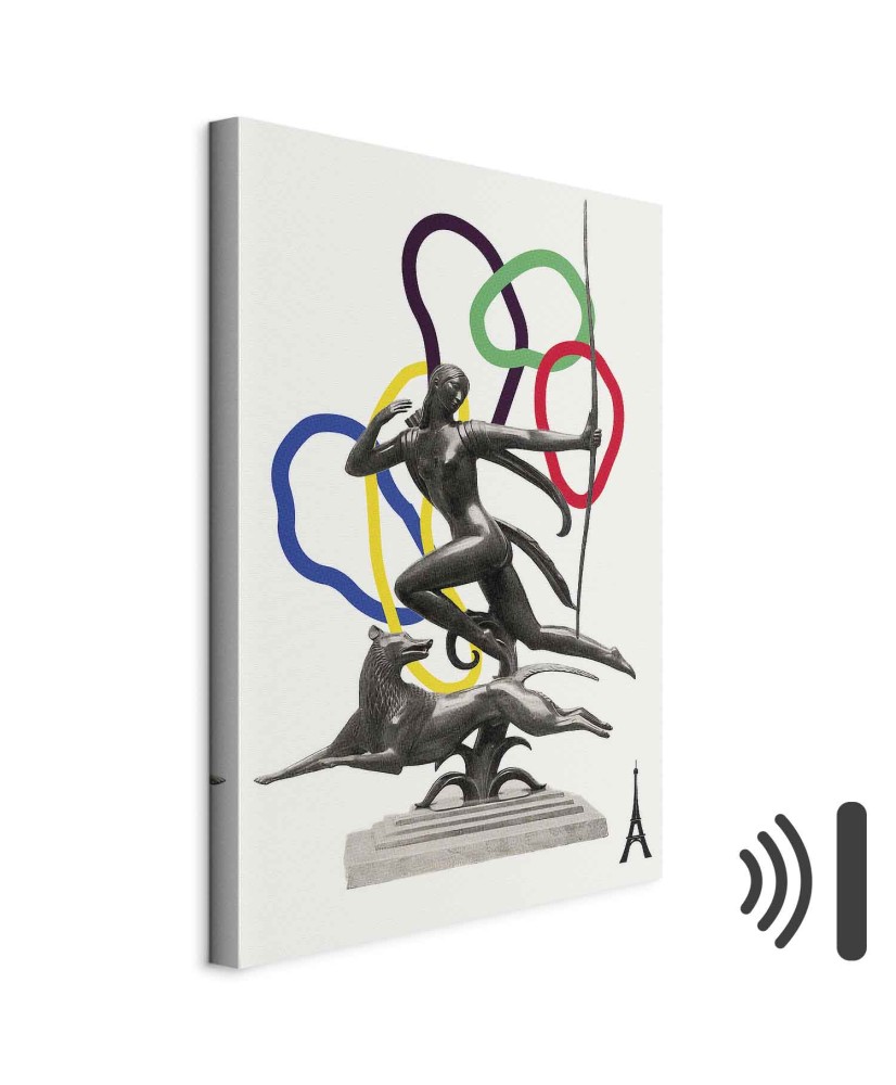 Paveikslas Moteris su šunimi