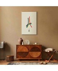 Paveikslas Eifelio bokšto spalvų abstrakcija