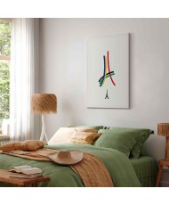 Paveikslas Eifelio bokšto spalvų abstrakcija