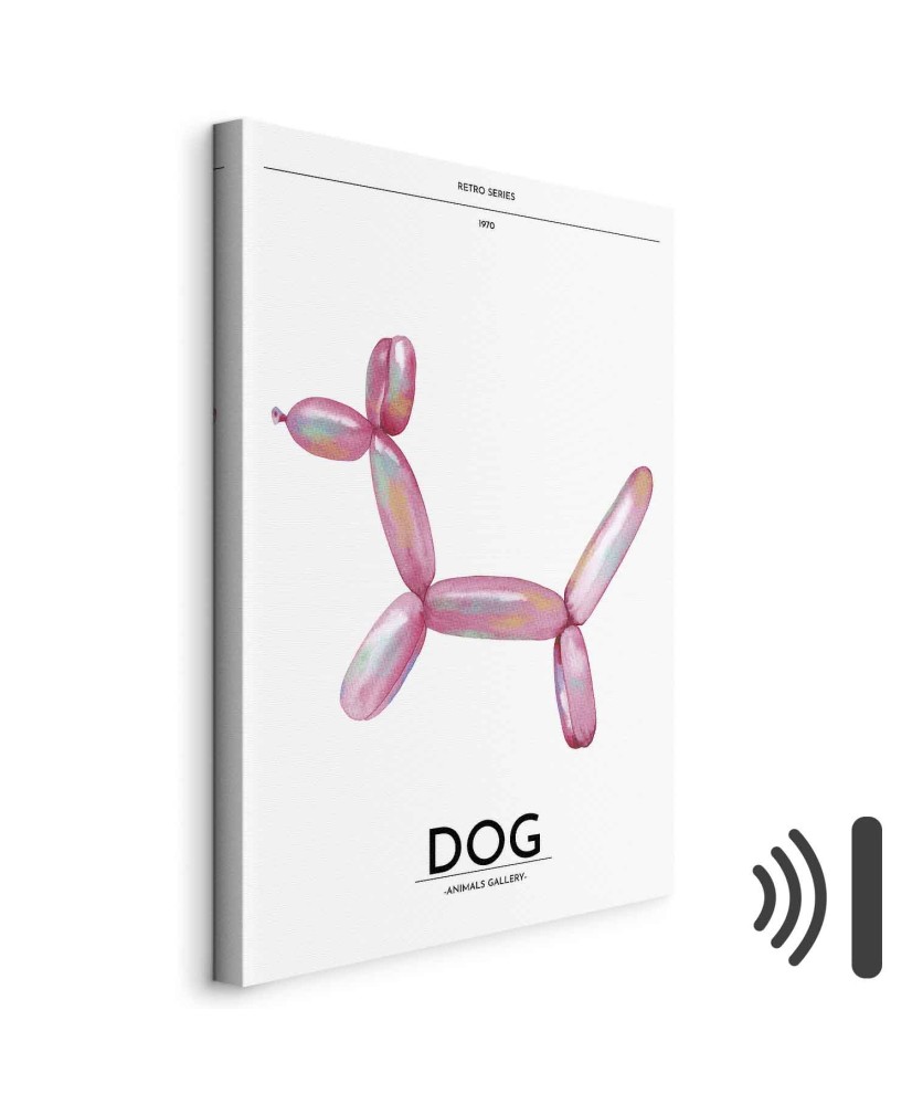 Paveikslas Spalvingas retro šuo