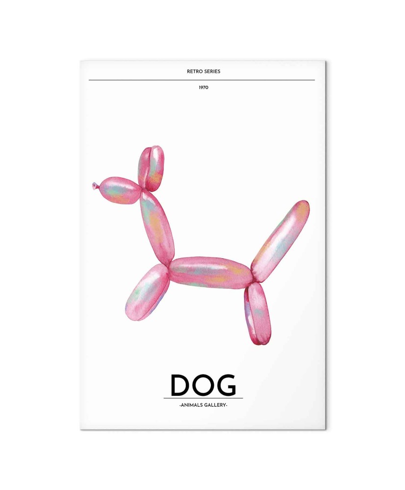 Paveikslas Spalvingas retro šuo