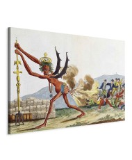 Paveikslas XXL Jacques Louis David - Anglijos valdžios karikatūra
