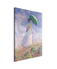 Paveikslas XXL Claude Monet - Moteris su skėčiu, žvelgianti į dešinę