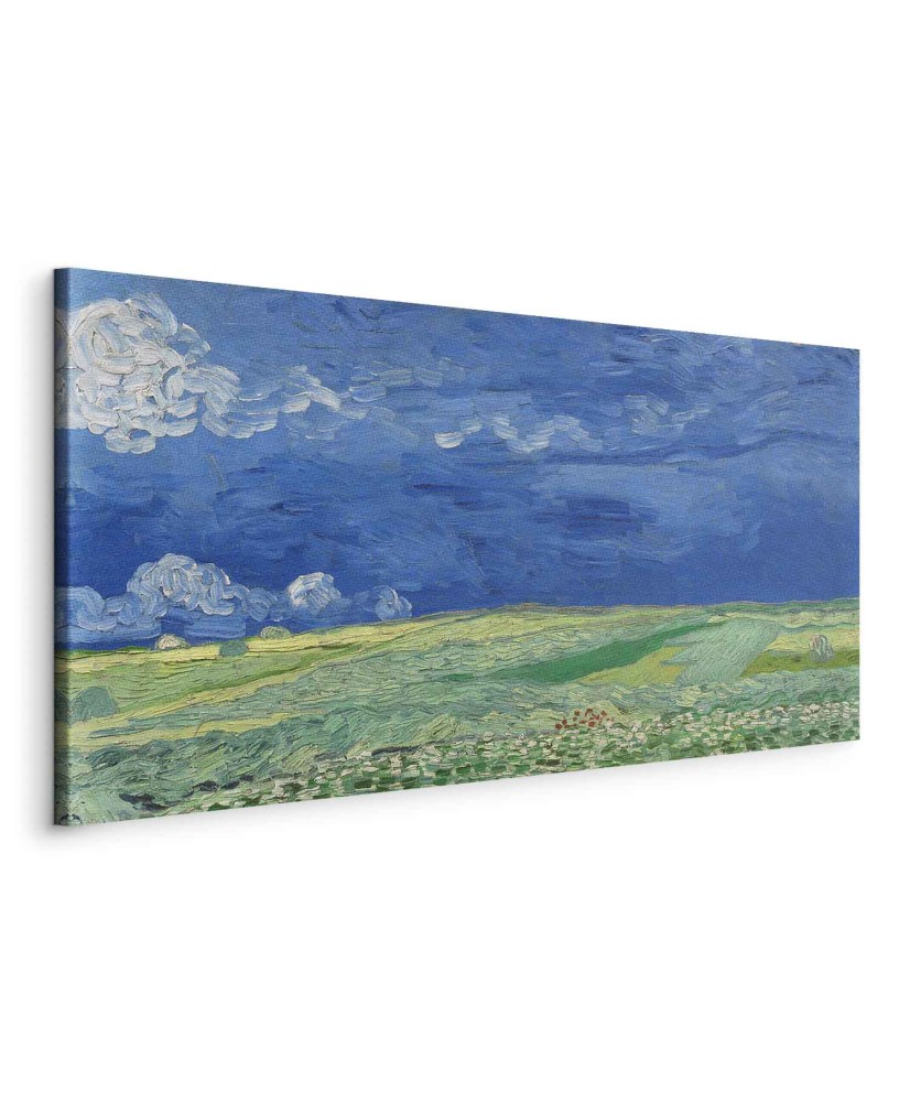 Paveikslas XXL Vincent van Gogh - Kviečių laukas po audros debesimis