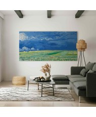 Paveikslas XXL Vincent van Gogh - Kviečių laukas po audros debesimis