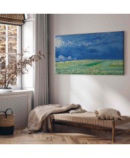 Paveikslas XXL Vincent van Gogh - Kviečių laukas po audros debesimis