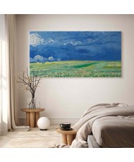 Paveikslas XXL Vincent van Gogh - Kviečių laukas po audros debesimis