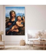 Paveikslas XXL Leonardo da Vinci - Madona su verpste