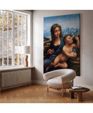 Paveikslas XXL Leonardo da Vinci - Madona su verpste