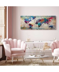 Paveikslas Įtrūkusios sienos pasaulio žemėlapis