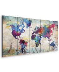 Paveikslas Įtrūkusios sienos pasaulio žemėlapis