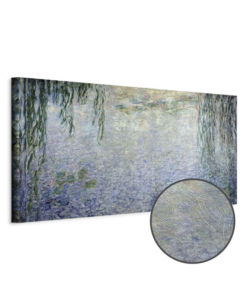 Paveikslas Claude Monet - Vandens lelijos. Giedras rytas su gluosniais