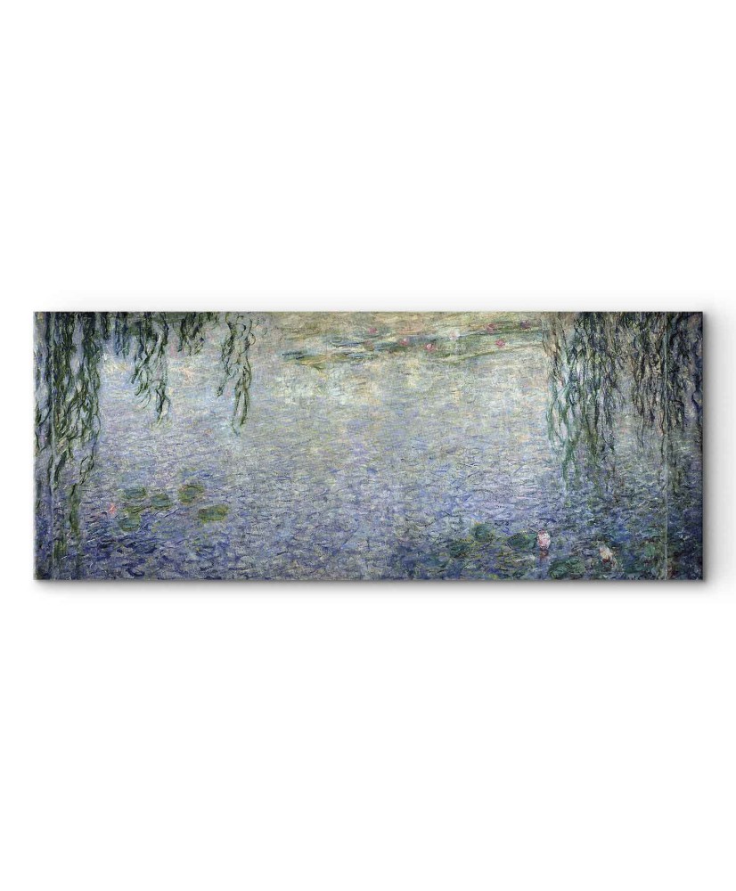Paveikslas Claude Monet - Vandens lelijos. Giedras rytas su gluosniais