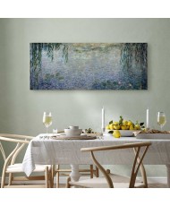 Paveikslas Claude Monet - Vandens lelijos. Giedras rytas su gluosniais