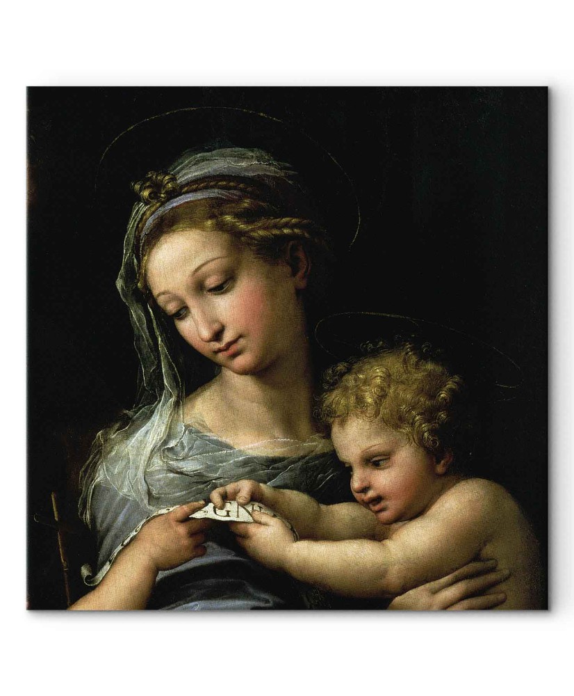 Paveikslas Rafael Santi - Rožės Madona