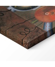 Paveikslas Frida Kahlo - Autoportretas ant Meksikos ir Jungtinių Valstijų sienos