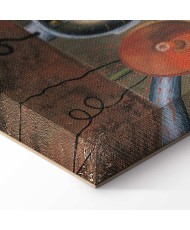 Paveikslas Frida Kahlo - Autoportretas ant Meksikos ir Jungtinių Valstijų sienos