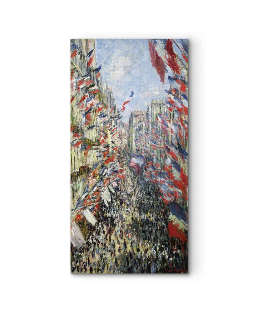 Paveikslas Claude Monet - Monorgėjaus gatvė Paryžiuje, 1896 m. birželio 30-osios šventė