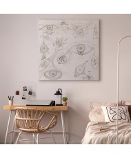 Paveikslas Frida Kahlo - Akių piešinys