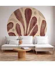 Apvalūs fototapetai - Ryškūs lapai Matissės dvasia