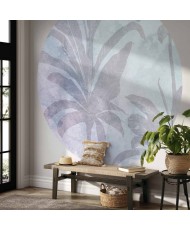 Apvalūs fototapetai - Migloti tropikai