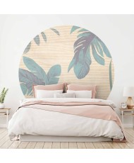 Apvalūs fototapetai - Migloti tropikai