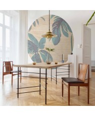 Apvalūs fototapetai - Migloti tropikai