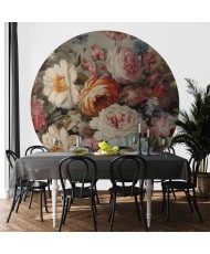 Apvalūs fototapetai - Sodo gėlių kvapas