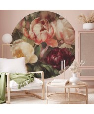 Apvalūs fototapetai - Charizmatiškos peonijos