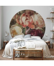 Apvalūs fototapetai - Charizmatiškos peonijos