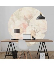 Apvalūs fototapetai - Peonijos rūke