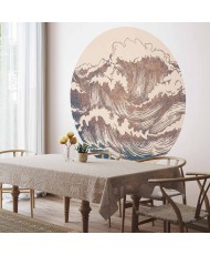 Apvalūs fototapetai - Didžiosios bangos