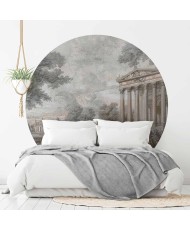 Apvalūs fototapetai - Šventykla ant kalvos