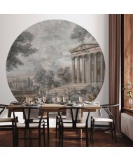 Apvalūs fototapetai - Šventykla ant kalvos