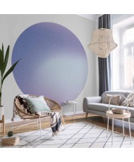 Apvalūs fototapetai - Viržių rūkas violetiniais tonais