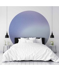 Apvalūs fototapetai - Viržių rūkas violetiniais tonais